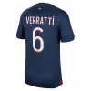 Virallinen Fanipaita Paris Saint-Germain 2023-24 Verratti 6 Kotipelipaita - Miesten